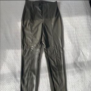 Faux leather leggings